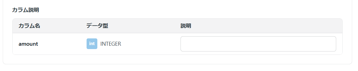 説明を削除した場合
